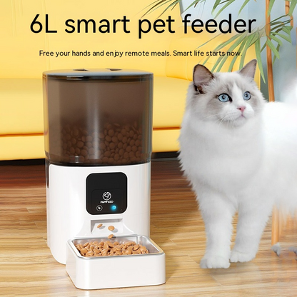 6L WLAN Futterautomat für Katzen & kleine Hunde – Automatische Fütterung mit App